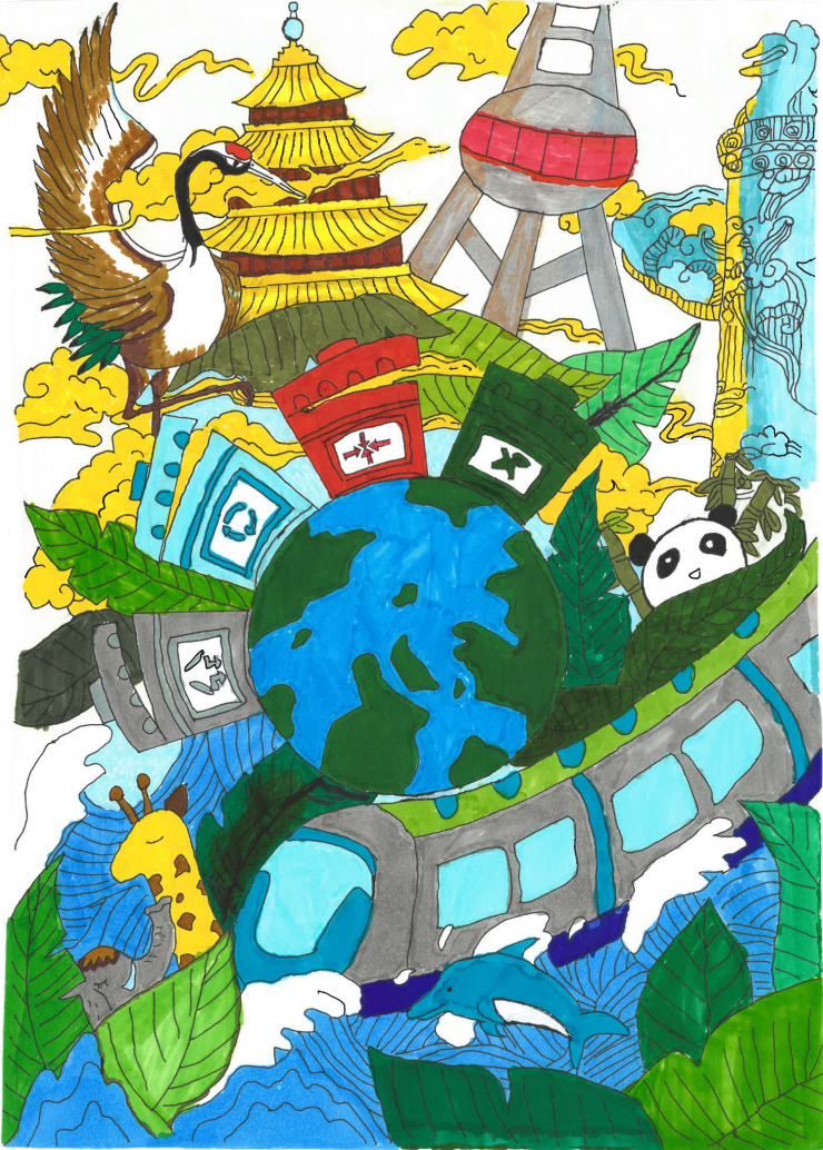 德安县举办小学生共建清洁美丽世界主题绘画比赛